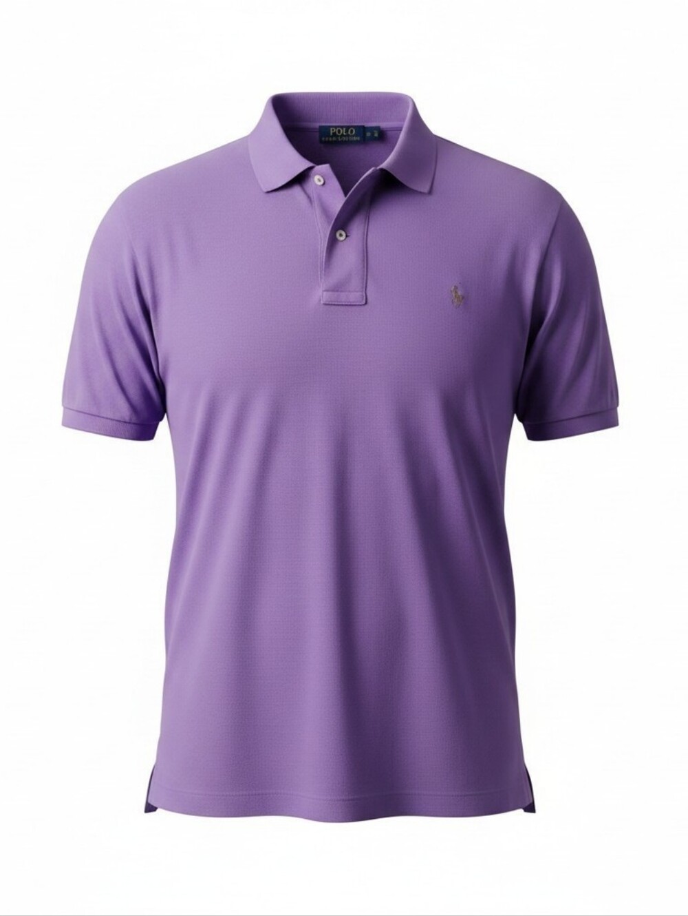 Polo by Ralph Lauren Men’s Lavender Polo Shirt with Embroidered Pony